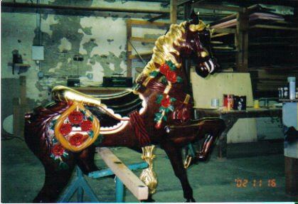 After Gilded Mahogany Horse